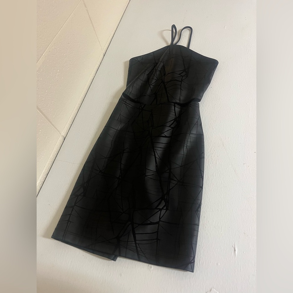 Chic Black BD Junior Slip Dress with Mesh Sides Prom Cocktail Formal Party